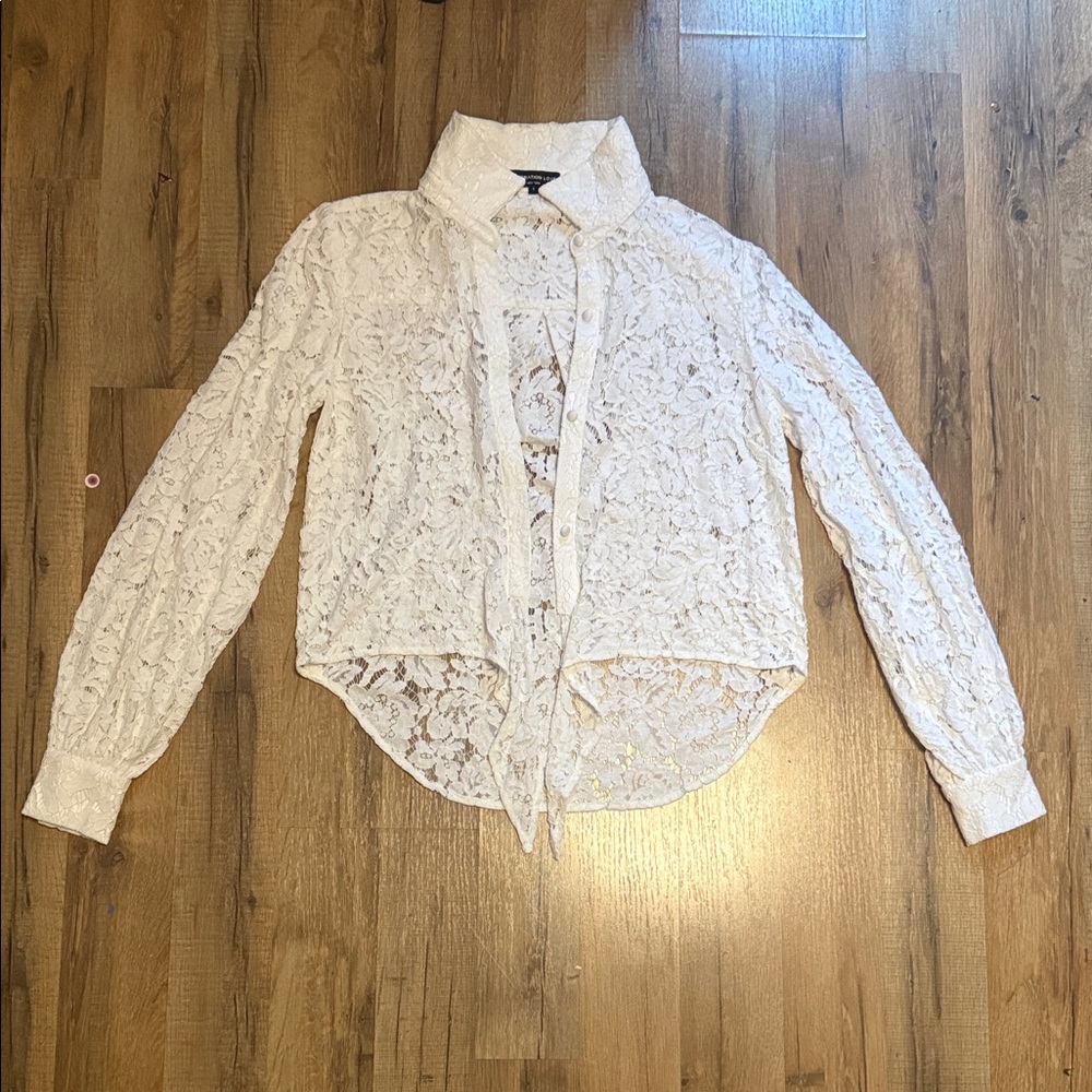 Generation Love Cream Lace Blouse
